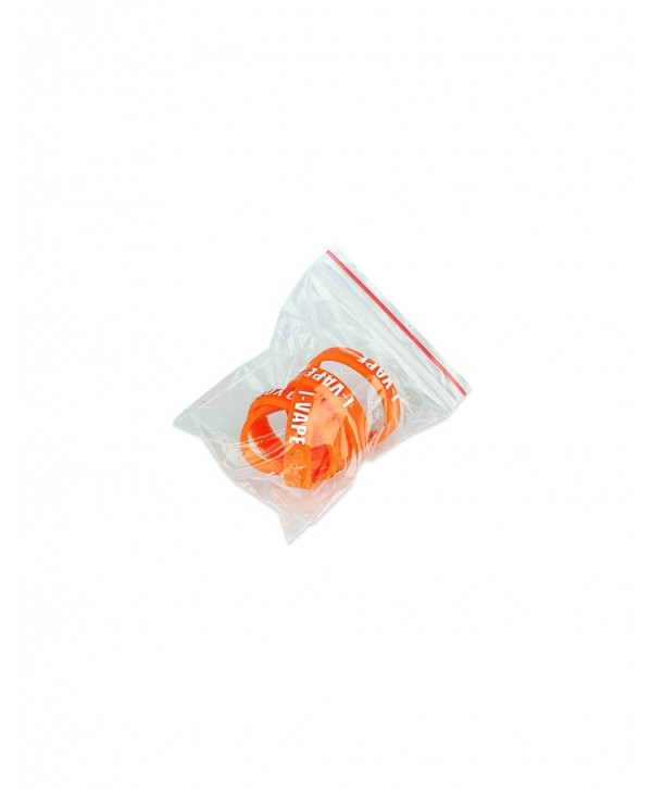 Decorative Silicone Ring with Protruding Letters 5pcs