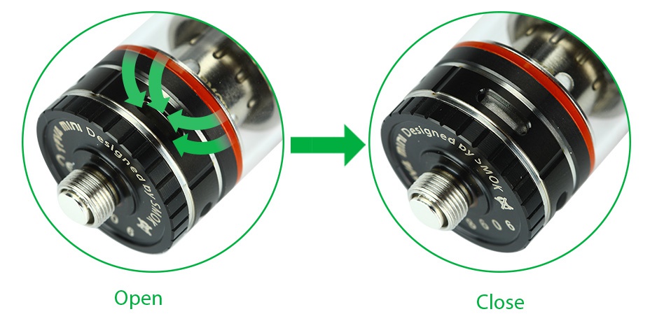 SMOK Micro TFV4 Tank Kit 2.5ml Open Close
