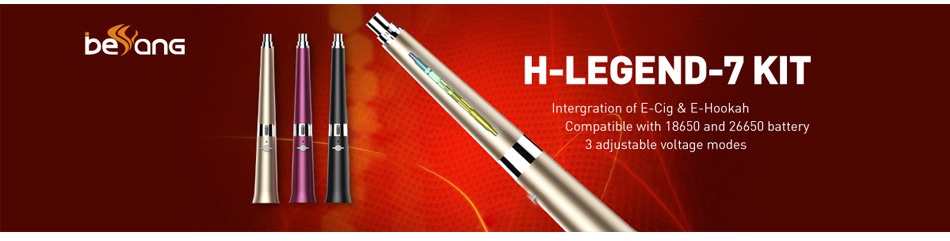 Beyang H-legend-7 VV Kit bean H LEGEND KIT ith 18650 and 26650 battery 3 adjustable voltage modes