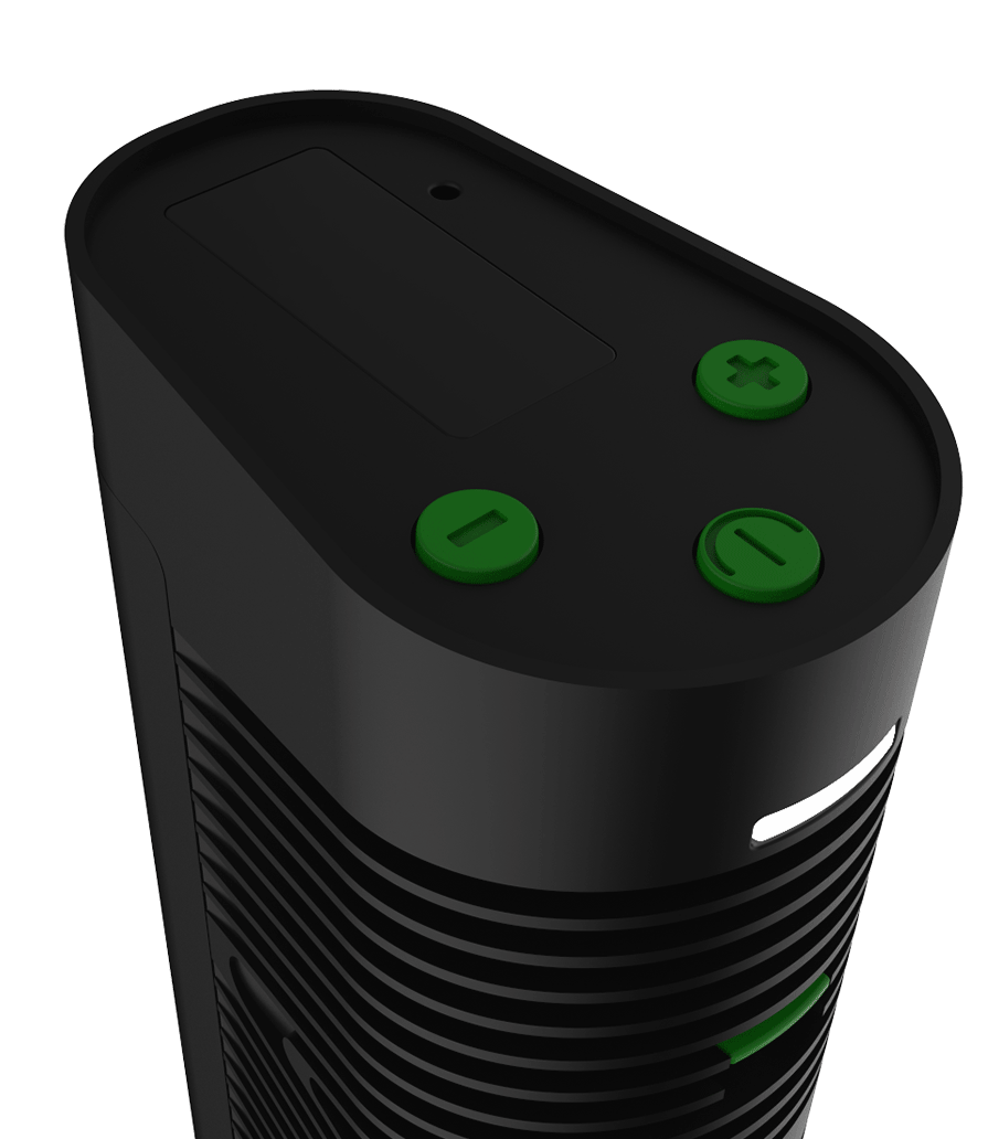 Vivant Alternate Loose Leaf Vaporizer OLED DISPLAY Selecting the desired temperature can be achieved by using the two intuitive up down buttons heating will begin automatically until it reaches that temperature Once the indication LED turns green the device ready and will hold the desired temp steady for one minute When the led turns red please wait as the device is re heating and will be ready again soo