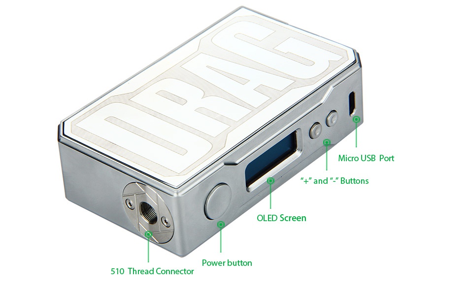 VOOPOO DRAG 157W TC Box MOD C C C C Azure Jade C 6 C Matte black black green black blue black gold black silver black red