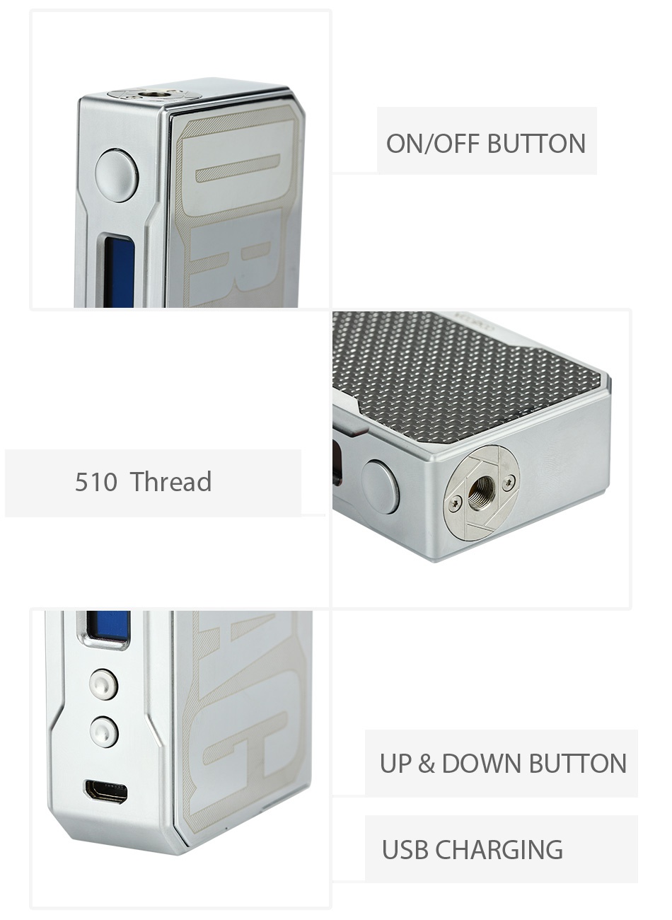 VOOPOO DRAG 157W TC Box MOD C C C C Azure Jade C 6 C Matte black black green black blue black gold black silver black red