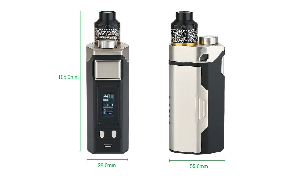 IJOY RDTA BOX Triple 240W TC Kit I 105 0mm   28 0mm 55 0mm