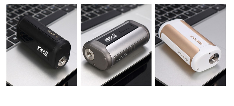 Aspire Speeder 200W TC MOD Speeder 200W Button Functions Fire button To Fire or to confirm To increase or Decrease settings Click fire button 5 times To Lock Unlock mod Press fire button for 3S when locked To turn system off Select between Wattage Voltage Bypass Fire button Press fire button and To Lock Unlock keys button for0 5S CPS C1 C2 C3 TC Ni T SS316L and TCR M1 M2 M3 Press and buttons To enter or exit PWR and Press and To enter or exit Customizable in TCR mode TCR settings buttons in CPS mode Power Settings Click fire button 3 times To enter or exit Stealth mode Click fire button 5 times To turn system on when the mod is off