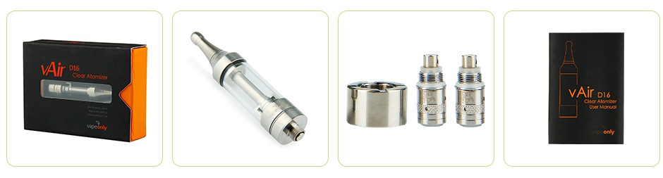 VapeOnly vAir D16 Clear Atomizer 2ml 1 r