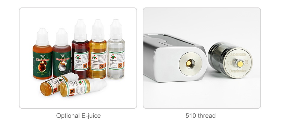Advken Dominator 100W TC Kit RBA Deck Version Optional E juice 510 thread