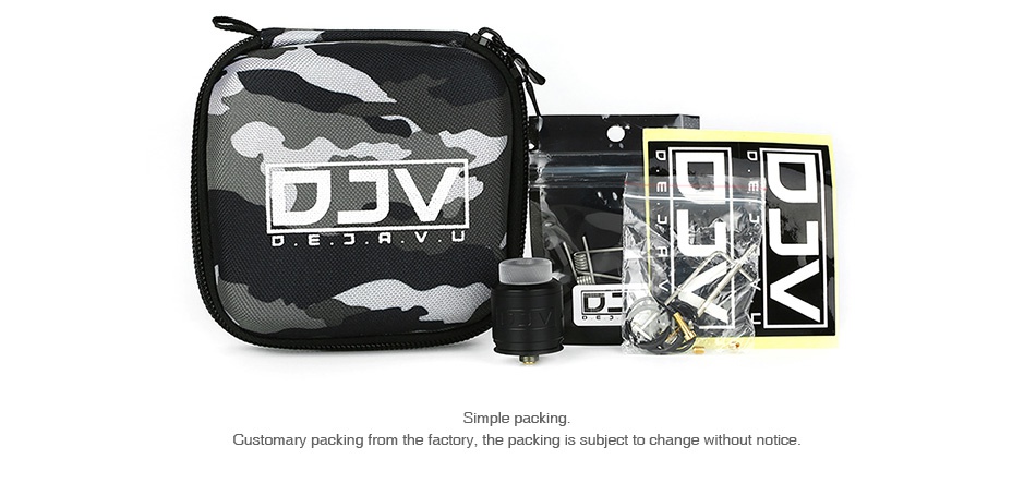DEJAVU RDA Simple Customary packing from the factory the packing is subject to change without notice