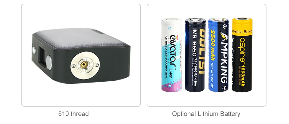 Arctic Dolphin Anita 100W Squonk TC MOD TPD Edition ble batter 510 thread Optional Lithium Battery